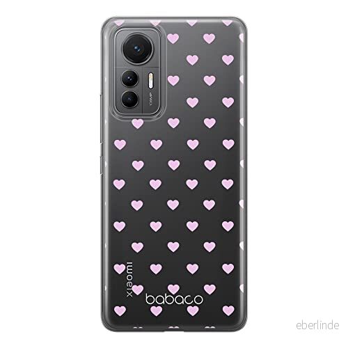 ERT GROUP mobiltelefonfodral för Xiaomi 12 LITE originalt och officiellt licensierat Babaco mönster Hearts 001 optimalt anpassad till formen på mobiltelefonen, gedeeltelijk transparant 5905511502911