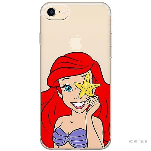 ERT GROUP mobiltelefonfodral för Iphone 7/8/ SE 2/ 3 originalt och officiellt licensierat Disney mönster Ariel 009 optimalt anpassad till formen på mobiltelefonen, gedeeltelijk transparant 5905795045722