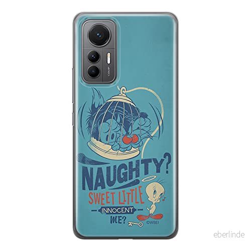 ERT GROUP mobiltelefonfodral för Xiaomi 12 LITE originalt och officiellt licensierat Looney Tunes mönster Sylvester & Tweety 001, fodral tillverkad av TPU plast 5905511498825