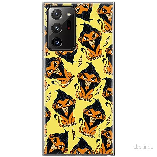 ERT GROUP mobiltelefonfodral för Samsung GALAXY NOTE 20 ULTRA originalt och officiellt licensierat Disney mönster Scar 002 anpassad till formen på mobiltelefonen, fodral tillverkad av TPU plast 5905131444929