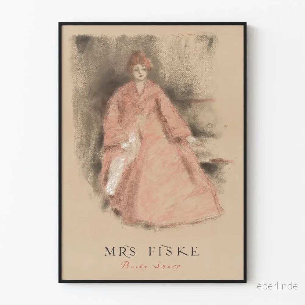 Dekorativ poster Mrs Fiske Becky Sharp Dekorativ poster Mrs Fiske Becky Sharp