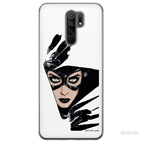 ERT GROUP mobiltelefonfodral för Xiaomi REDMI 9 originalt och officiellt licensierat DC mönster Catwoman 008 optimalt anpassad till formen på mobiltelefonen, fodral tillverkad av TPU plast 5905131555755