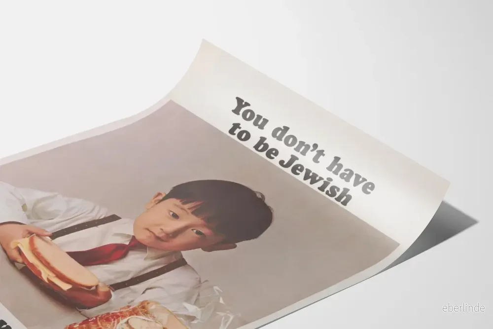 Vintage reklamposter Levy's äkta judiska rågbröd - Bild 3