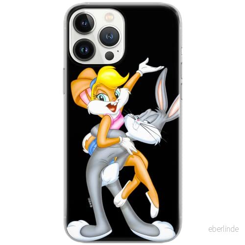 ERT GROUP mobiltelefonfodral för Iphone 13 PRO MAX originalt och officiellt licensierat Looney Tunes mönster Lola i Bugs 001 Vit optimalt anpassad, fodral tillverkad av TPU plast 5903932926699