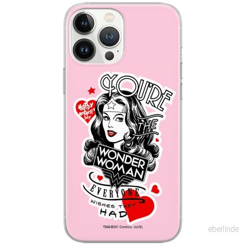 ERT GROUP mobiltelefonfodral för Huawei P30 originalt och officiellt licensierat DC mönster Wonder Woman 014 Vit optimalt anpassad till formen på mobiltelefonen, fodral tillverkad av TPU plast 5902980346763