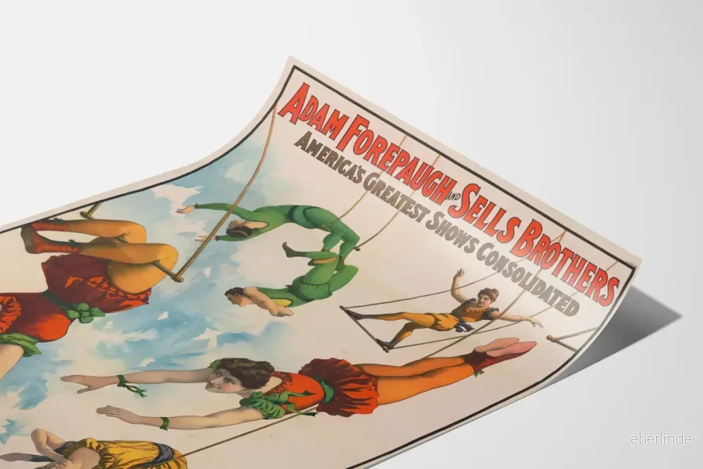 Vintageaffisch Cirque Adam Forepaugh & Sells Brothers - Bild 3