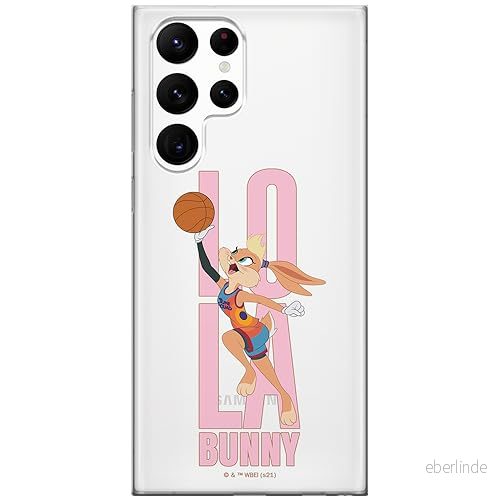 ERT GROUP mobiltelefonfodral för Samsung S22 ULTRA originalt och officiellt licensierat Looney Tunes mönster Space Jam 028 optimalt anpassad till formen på mobiltelefonen, gedeeltelijk transparant 5905511067595