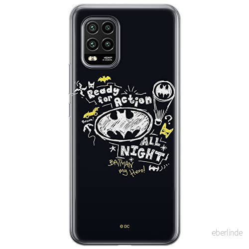 ERT GROUP mobiltelefonfodral för Xiaomi MI 10 LITE originalt och officiellt licensierat DC mönster Batman 014 optimalt anpassad till formen på mobiltelefonen, fodral tillverkad av TPU plast 5903537147116