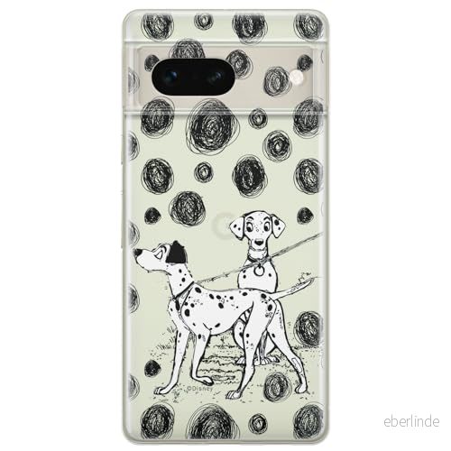 ERT GROUP mobiltelefonfodral för Google PIXEL 7 originalt och officiellt licensierat Disney mönster Dalmatian 002 optimalt anpassad till formen på mobiltelefonen, gedeeltelijk transparant 5905795139230