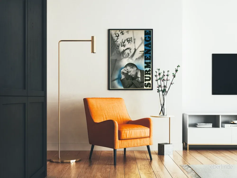 Vintageposter för Stressad Man med Överansträngning - Bild 2