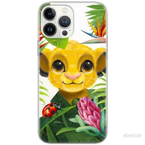 ERT GROUP mobiltelefonfodral för Iphone 13 PRO originalt och officiellt licensierat Disney mönster Simba and Friends 002 Vit optimalt anpassad till formen på mobiltelefonen, gedeeltelijk transparant 5903932854213