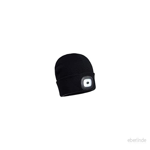 Unisex herr portwest black led head light varm stickad beanie watch hat B029 en storlek 5036108287086