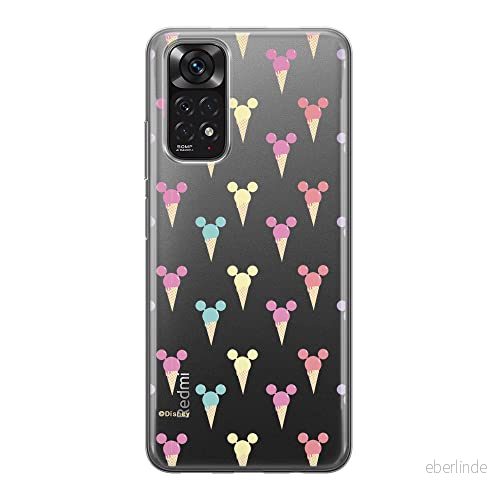 ERT GROUP mobiltelefonfodral för Xiaomi REDMI NOTE 11S 4G / 11 originalt och officiellt licensierat Disney mönster Mickey 002, gedeeltelijk transparant 5905511560041