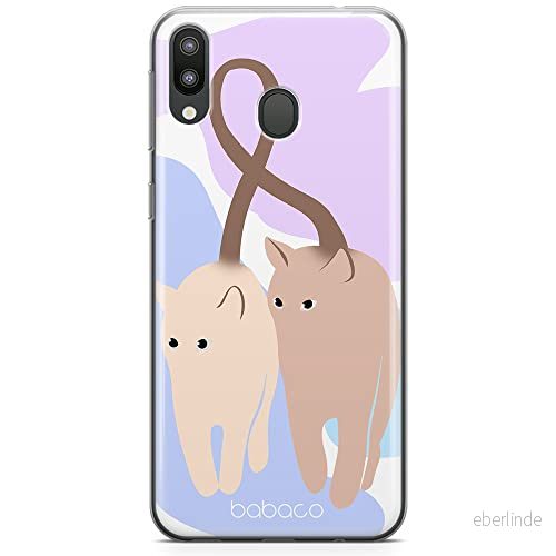 ERT GROUP mobiltelefonfodral för Samsung M20 originalt och officiellt licensierat Babaco mönster Cats 013 optimalt anpassad till formen på mobiltelefonen, fodral tillverkad av TPU plast 5905131108296