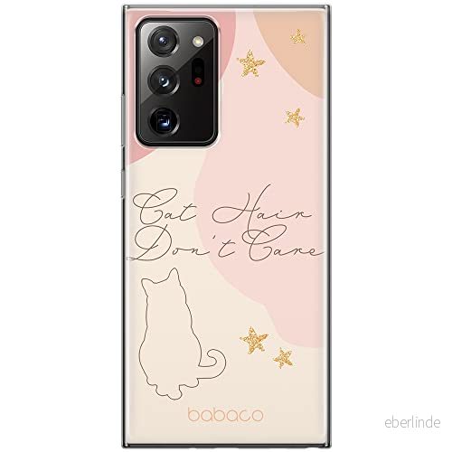 ERT GROUP mobiltelefonfodral för Samsung GALAXY NOTE 20 ULTRA originalt och officiellt licensierat Babaco mönster Cats 007 anpassad till formen på mobiltelefonen, fodral tillverkad av TPU plast 5905131080097