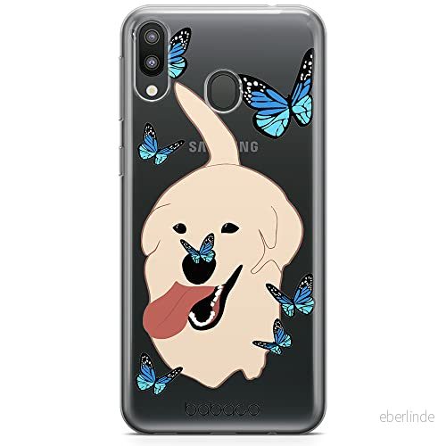 ERT GROUP mobiltelefonfodral för Samsung M20 originalt och officiellt licensierat Babaco mönster Dogs 011 Vit optimalt anpassad till formen på mobiltelefonen, gedeeltelijk transparant 5905131004970
