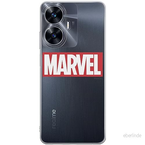 ERT GROUP mobiltelefonfodral för Realme C55 originalt och officiellt licensierat Marvel mönster 006 optimalt anpassad till formen på mobiltelefonen, gedeeltelijk transparant 5905511859572