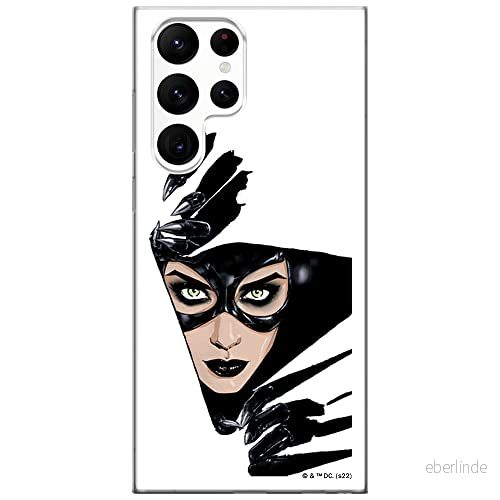 ERT GROUP mobiltelefonfodral för Samsung S22 ULTRA originalt och officiellt licensierat DC mönster Catwoman 008 optimalt anpassad till formen på mobiltelefonen, fodral tillverkad av TPU plast 5905131556394