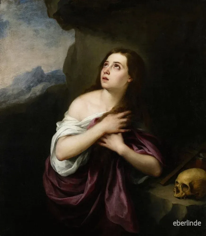 Målning Madeleine pénitente - Bartolomé Esteban Murillo | Konsttryck - Bild 2
