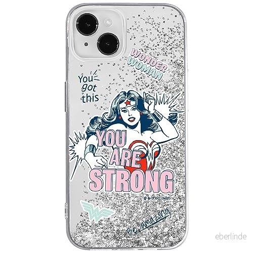 ERT GROUP mobiltelefonfodral för Apple Iphone 14 PLUS originalt och officiellt licensierat DC mönster Wonder Woman 025 optimalt anpassad till formen på mobiltelefonen, med glitter overflow effekt 5905511611323