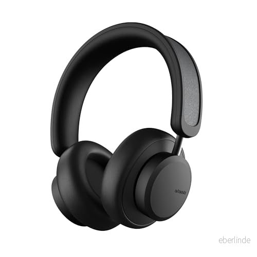 Urbanista Los Angeles hörlurar med solenergi och aktiv brusreducering, oändlig speltid, självladdning från Powerfoyle, trådlösa over-ear Bluetooth 5.0, on-ear detektor, Midnattssvart 7350088304075