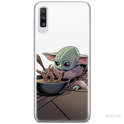 ERT GROUP mobiltelefonfodral för Samsung A70 originalt och officiellt licensierat Star Wars mönster Baby Yoda 027 optimalt anpassad till formen på mobiltelefonen, fodral tillverkad av TPU plast 5904805090127