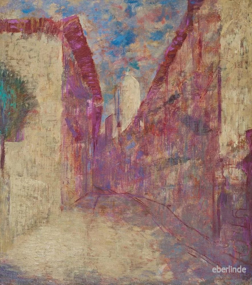 Målning Rue Fontarabie - Odilon Redon - Bild 2