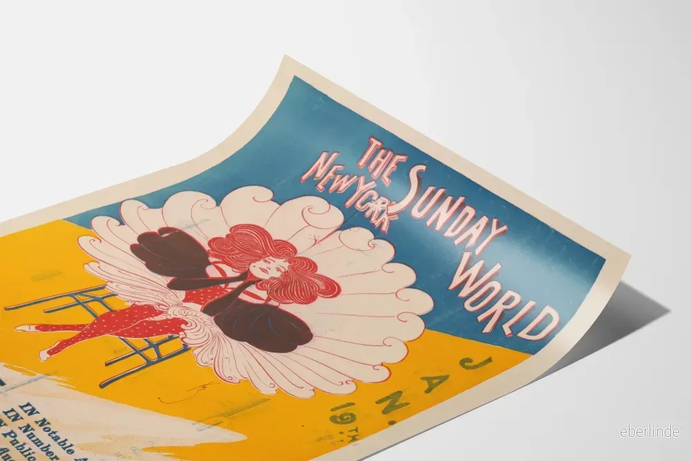 Vintageposter The New York Sunday World 19 januari - Bild 3