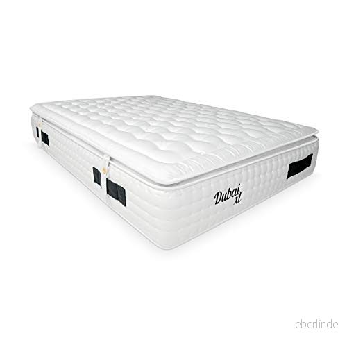 Duérmete Online Dubai XL Pocket Springs Madrass +Visco + Topper Lyx & komfort Höjd 33cm Naturligt viskostyg 90 x 190 8445355025940