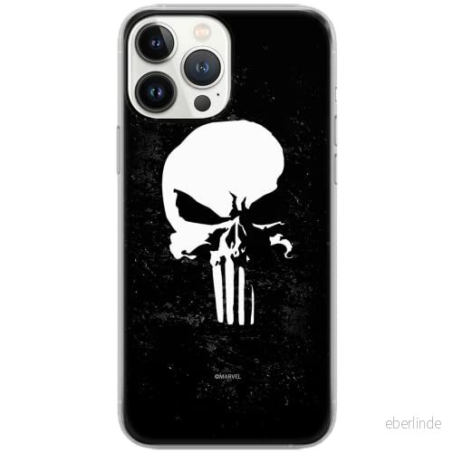 ERT GROUP mobiltelefonfodral för Apple Iphone 6 PLUS originalt och officiellt licensierat Marvel mönster Punisher 002 Vit anpassad till formen på mobiltelefonen, fodral tillverkad av TPU plast 5903537972121