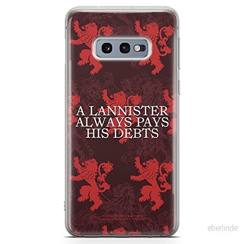 ERT GROUP mobiltelefonfodral för Samsung S10e originalt och officiellt licensierat Game od Thrones mönster of 018 anpassad till formen på mobiltelefonen, fodral tillverkad av TPU plast 5903932689709