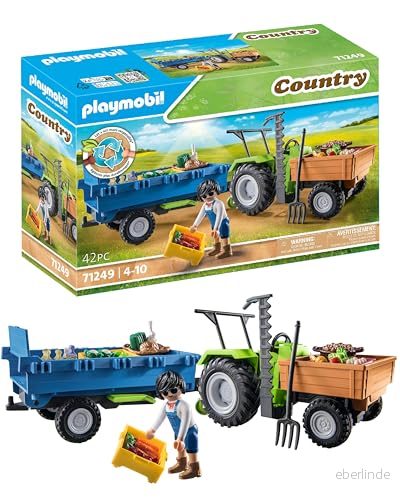 Playmobil 71249 Lekset Country Traktor med Släp 4008789712493