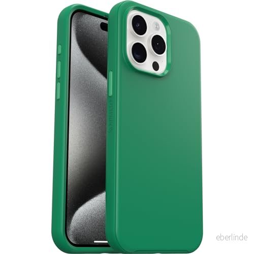 Otterbox Symmetry för MagSafe skal iPhone 15 Pro Max med MagSafe, stöttåligt, fallsäkert, skyddande tunt skal, testad till militärstandard x3, Grön 840304744428