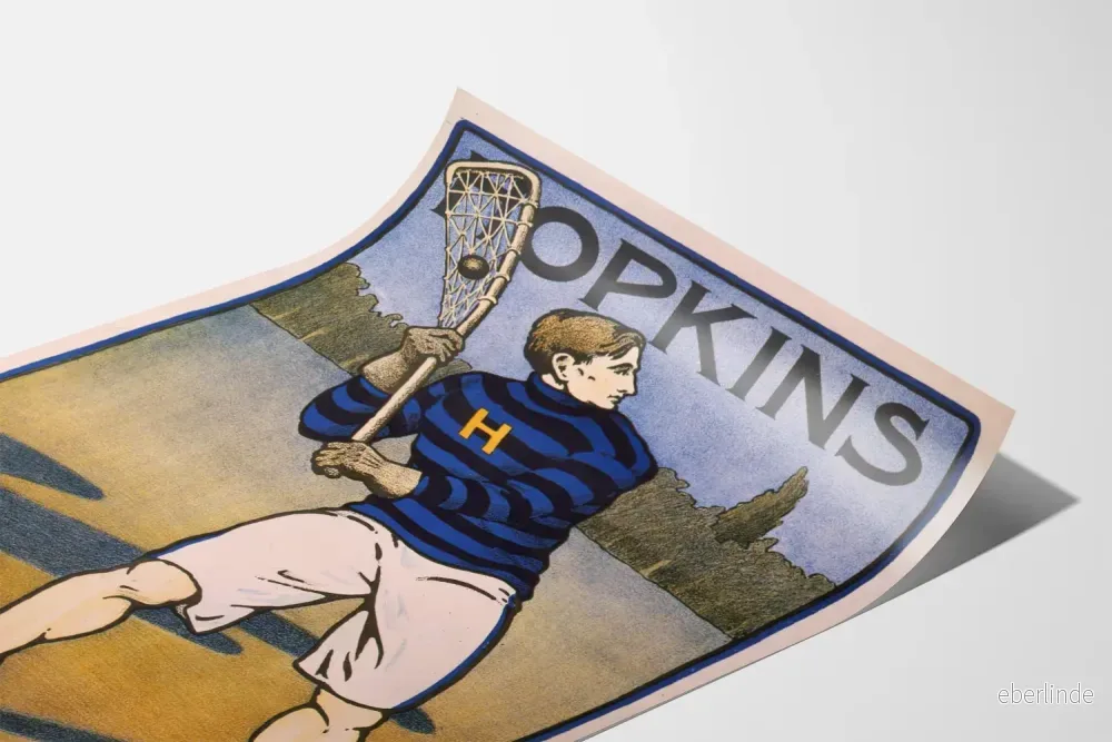 Vintageposter Hopkins lacrossespelare 1905 - Bild 3