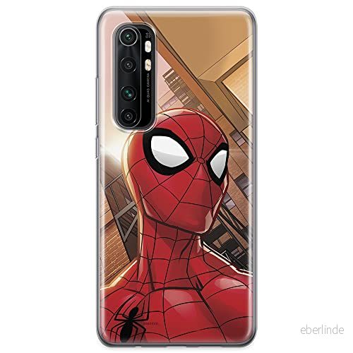 ERT GROUP mobiltelefonfodral för Xiaomi MI NOTE 10 Lite originalt och officiellt licensierat Marvel mönster Spider Man 003 anpassad till formen på mobiltelefonen, fodral tillverkad av TPU plast 5904805592232