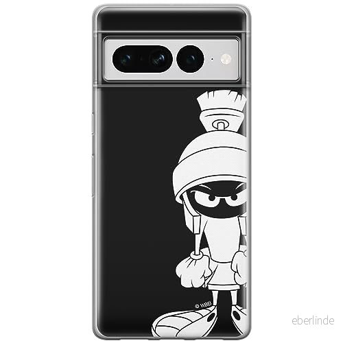 ERT GROUP mobiltelefonfodral för Google PIXEL 7 PRO originalt och officiellt licensierat Looney Tunes mönster Marwin 002 optimalt anpassad till formen på mobiltelefonen, fodral tillverkad av TPU plast 5905795165840