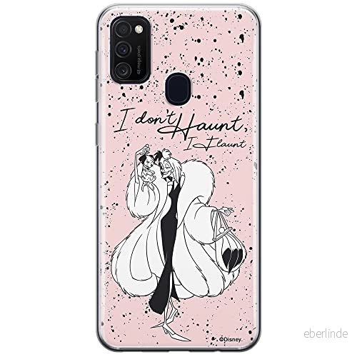 ERT GROUP mobiltelefonfodral för Samsung M21 originalt och officiellt licensierat Disney mönster Cruella and Puppy 001 optimalt anpassad till formen på mobiltelefonen, fodral tillverkad av TPU plast 5903537832623