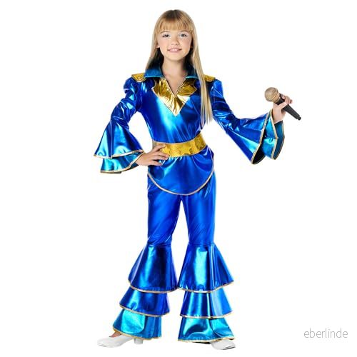 Boland Barndräkt disco queen, 3 delar, karnevaldräkt för temafest, halloween eller karneval, sångare, superstjärna 8712026823540