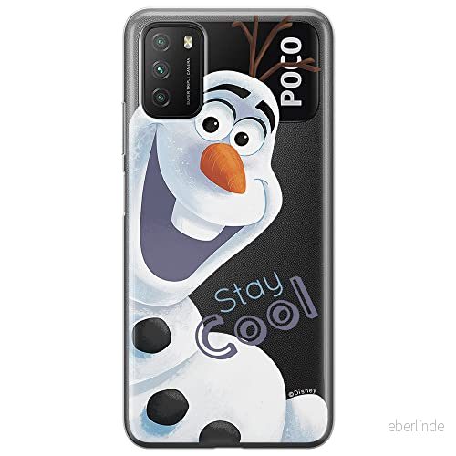 ERT GROUP mobiltelefonfodral för Xiaomi REDMI 9T originalt och officiellt licensierat Disney mönster Olaf 001 optimalt anpassad till formen på mobiltelefonen, gedeeltelijk transparant 5904805603877