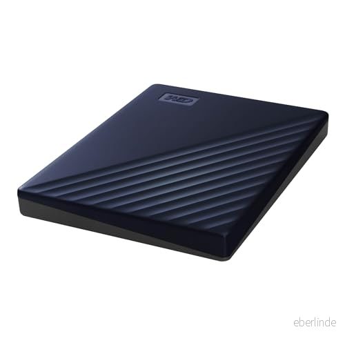 WD My Passport WDBA2D0020BBL WESN Hårddisk, Midnight Blå 2 TB 718037869902