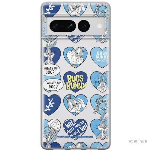 ERT GROUP mobiltelefonfodral för Google PIXEL 7 PRO originalt och officiellt licensierat Looney Tunes mönster Bugs 021 optimalt anpassad till formen på mobiltelefonen, gedeeltelijk transparant 5905795178055