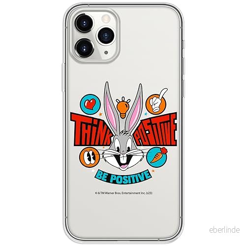 ERT GROUP mobiltelefonfodral för Iphone 11 PRO MAX originalt och officiellt licensierat Looney Tunes mönster Bugs 020 optimalt anpassad till formen på mobiltelefonen, gedeeltelijk transparant 5905795083878