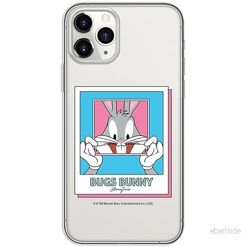 ERT GROUP mobiltelefonfodral för Iphone 11 PRO originalt och officiellt licensierat Looney Tunes mönster Bugs 024 optimalt anpassad till formen på mobiltelefonen, gedeeltelijk transparant 5905795089627