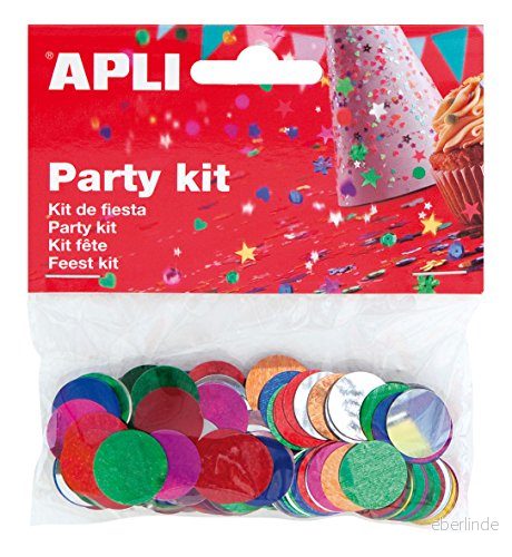 APLI 13817 Konfetticirklar i olika färger 15 mm 14 g 8410782138174