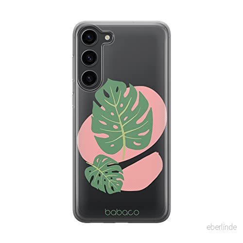 ERT GROUP mobiltelefonfodral för Samsung S23 originalt och officiellt licensierat Babaco mönster Plants 011 optimalt anpassad till formen på mobiltelefonen, gedeeltelijk transparant 5905511424206