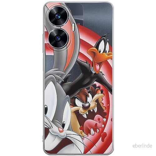 ERT GROUP mobiltelefonfodral för Realme C55 originalt och officiellt licensierat Looney Tunes mönster 006 optimalt anpassad till formen på mobiltelefonen, gedeeltelijk transparant 5905511875749