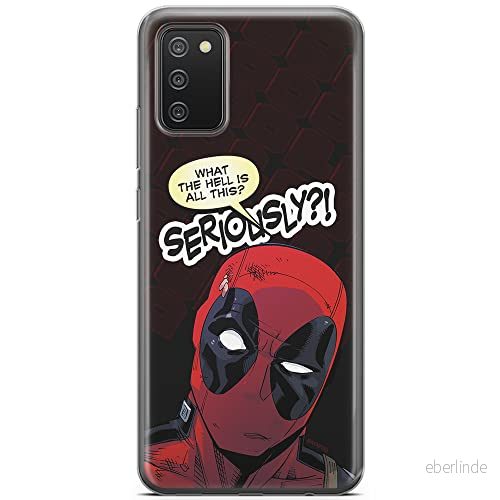 ERT GROUP mobiltelefonfodral för Samsung A02S originalt och officiellt licensierat Marvel mönster Deadpool 010 optimalt anpassad till formen på mobiltelefonen, fodral tillverkad av TPU plast 5903040235256