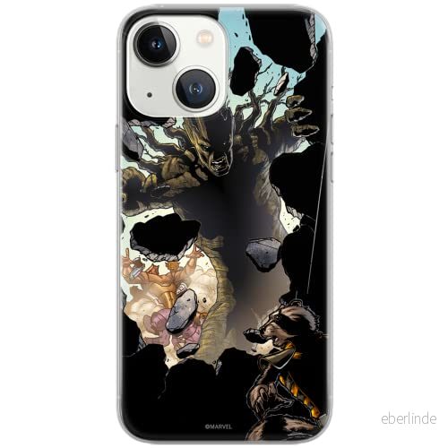 ERT GROUP mobiltelefonfodral för Iphone 13 originalt och officiellt licensierat Marvel mönster Guardians of the Galaxy 005 Vit optimalt anpassad, fodral tillverkad av TPU plast 5903932922219