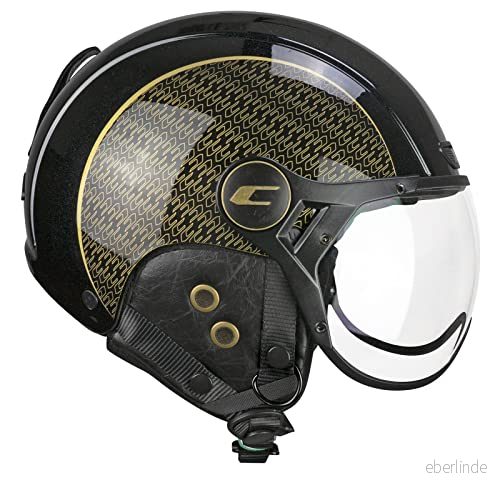 CGM EBI Unisex Vuxen Skidhjälm, Svart Pärlemorfärgad, S (55 56 cm) 8052015721496
