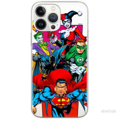 ERT GROUP mobiltelefonfodral för Huawei P30 originalt och officiellt licensierat DC mönster Justice League 004 Vit optimalt anpassad till formen på mobiltelefonen, gedeeltelijk transparant 5902980063233